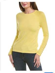 J.mclaughlin Jamey Sweater In Yellow